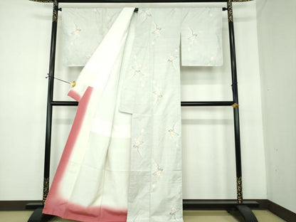 平和屋着物●都喜ヱ門　本場大島紬　白大島　9マルキ　紬の由来　藤絹織物謹製　証紙付き　正絹　逸品　未使用　DABE5680ps