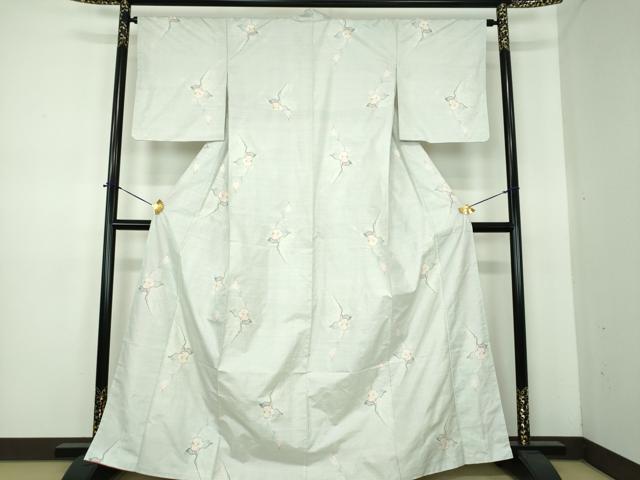 平和屋着物●都喜ヱ門　本場大島紬　白大島　9マルキ　紬の由来　藤絹織物謹製　証紙付き　正絹　逸品　未使用　DABE5680ps