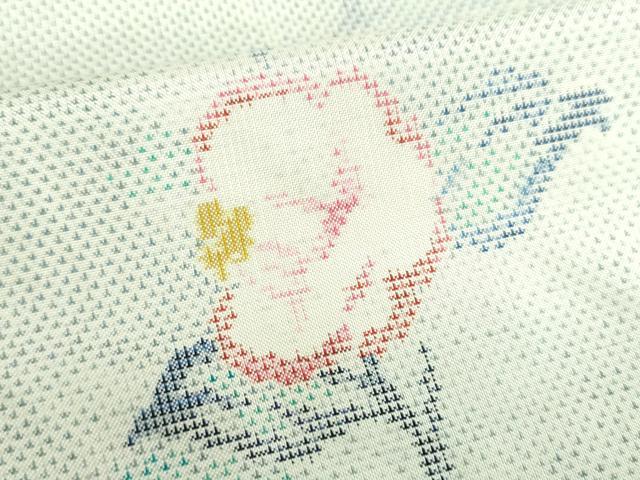 平和屋着物●都喜ヱ門　本場大島紬　白大島　9マルキ　紬の由来　藤絹織物謹製　証紙付き　正絹　逸品　未使用　DABE5680ps
