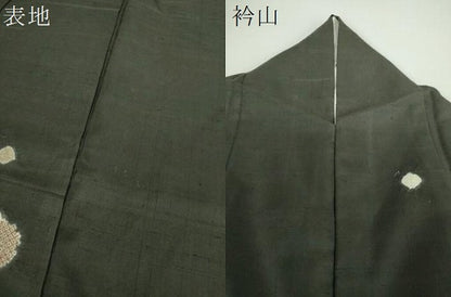 平和屋着物●十日町　名門青柳謹製　赤城紬　訪問着　絞り　輪繋ぎ　ロング丈　正絹　逸品　DABE5683ps