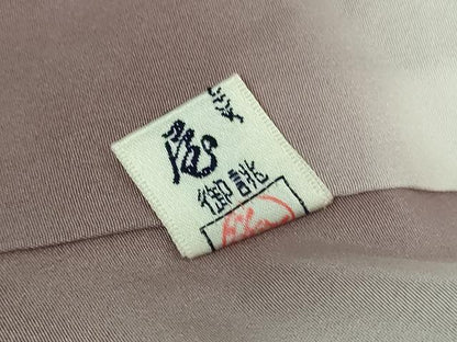 平和屋着物●十日町　名門青柳謹製　赤城紬　訪問着　絞り　輪繋ぎ　ロング丈　正絹　逸品　DABE5683ps