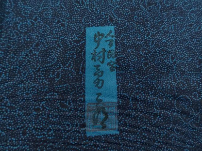 平和屋着物●重要無形文化財　人間国宝　中村勇二郎　江戸小紋　国宝平等院雲中供養菩薩像五十二 　正絹　逸品　DABE5684ps