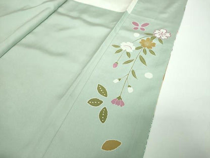 平和屋着物●訪問着　駒刺繍　松皮菱花舟　金銀彩　正絹　逸品　DABE5685ps