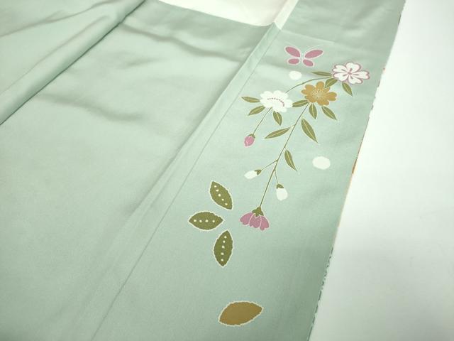 平和屋着物●訪問着　駒刺繍　松皮菱花舟　金銀彩　正絹　逸品　DABE5685ps