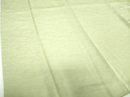 平和屋着物●上質な色無地　雲地紋　夏虫色　正絹　逸品　未使用　DABE5690ps