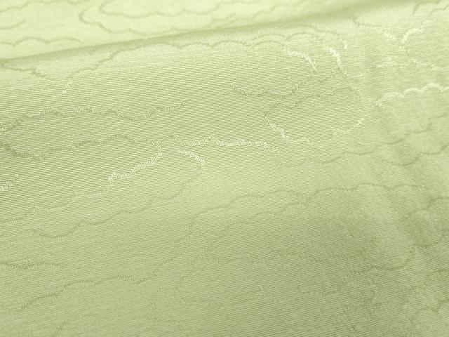 平和屋着物●上質な色無地　雲地紋　夏虫色　正絹　逸品　未使用　DABE5690ps