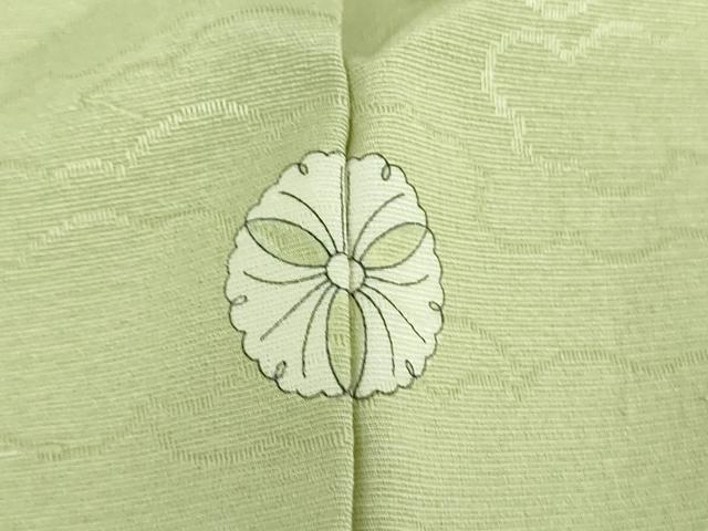 平和屋着物●上質な色無地　雲地紋　夏虫色　正絹　逸品　未使用　DABE5690ps
