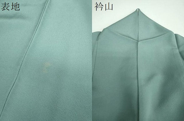 平和屋着物●上質な色無地　港鼠色　正絹　逸品　DABE5691ps