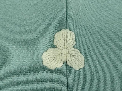 平和屋着物●上質な色無地　港鼠色　正絹　逸品　DABE5691ps