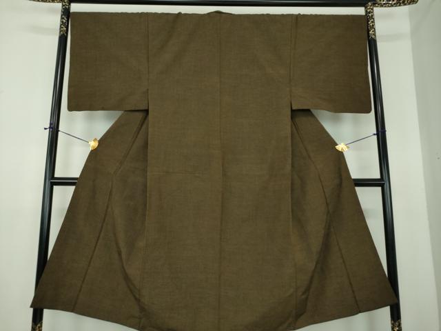 平和屋着物●男性　紬　濃涅色　正絹　逸品　DABE5696ps 平和屋着物○男性 紬 濃涅色 正絹 逸品 DABE5696ps