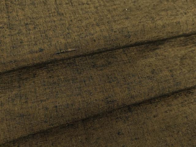 平和屋着物●男性　紬　濃涅色　正絹　逸品　DABE5696ps