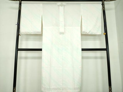 平和屋着物●長襦袢　無双仕立て　草葉地紋　暈し染め　洗える着物　DABE5697ps