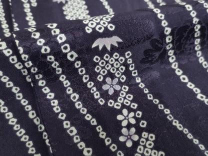 平和屋着物●上質な長襦袢　無双仕立て　半衿刺繍　ビーズ　花間道　正絹　逸品　DABE5698ps