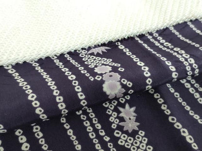 平和屋着物●上質な長襦袢　無双仕立て　半衿刺繍　ビーズ　花間道　正絹　逸品　DABE5698ps