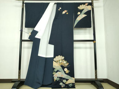平和屋着物●訪問着　吉祥花文　金彩　正絹　逸品　未使用　DABE5700ps