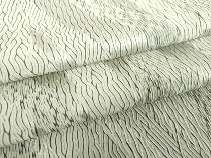 平和屋着物●上質な小紋　総杢目絞り　斜線文　正絹　逸品　DABE5703ps