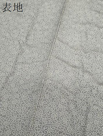 平和屋着物●間国宝　初代 六谷梅軒(六谷紀久男)錐彫り　重要無形文化　財伊勢型紙　江戸小紋　花唐草文　正絹　逸品　DABE5707ps