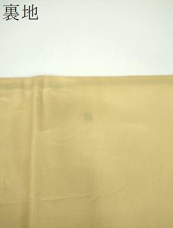 平和屋着物▼六通柄袋帯 唐織 色紙重ね花文 金糸 引箔 正絹 逸品 DABE5739ps