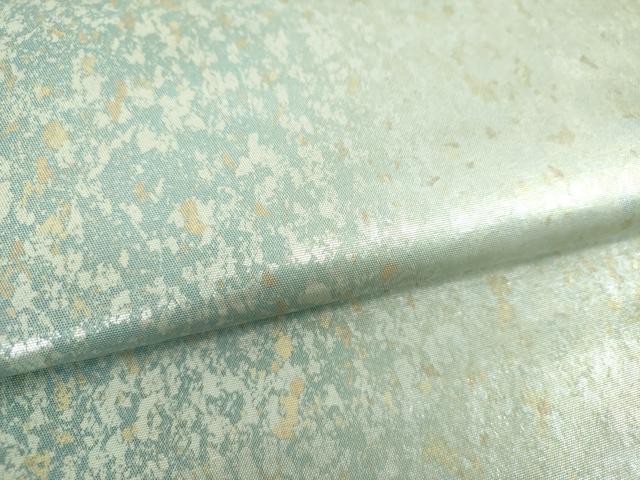 平和屋着物▼六通柄袋帯　草木染　箔千趣　金銀彩　引箔　正絹　逸品　DABE5744ps