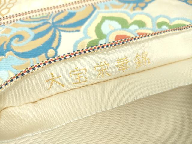 平和屋着物●龍村美術織物　たつむら　六通柄　本袋帯　唐織　大宝栄華錦　金糸　正絹　逸品　DABE5819ps