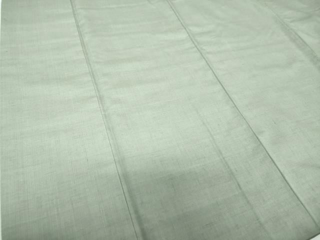 平和屋着物●結城紬　色無地　豆がら茶色　証紙付き　正絹　逸品　DABE5826ps