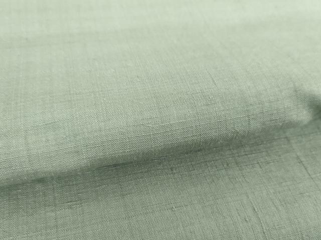 平和屋着物●結城紬　色無地　豆がら茶色　証紙付き　正絹　逸品　DABE5826ps