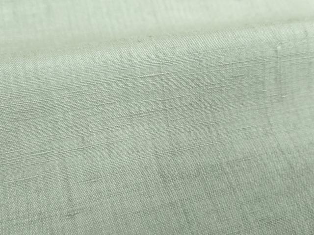 平和屋着物●結城紬　色無地　豆がら茶色　証紙付き　正絹　逸品　DABE5826ps