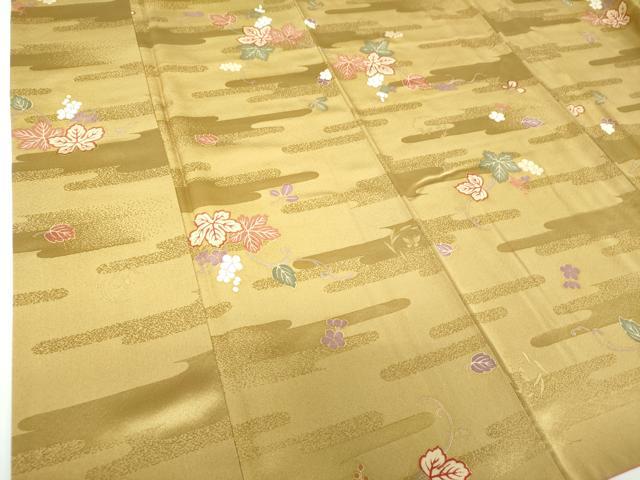 平和屋着物●上質な小紋　蔦の葉花文　金彩　正絹　逸品　DABE5827ps