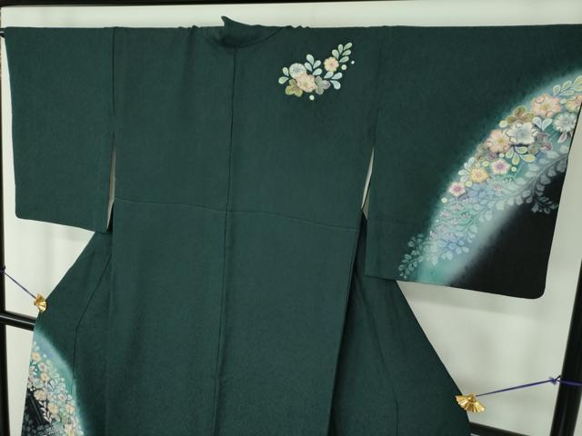 平和屋着物●訪問着　絞り　辻が花　暈し染め　正絹　逸品　DABE5834ps