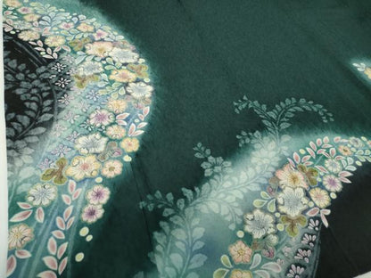 平和屋着物●訪問着　絞り　辻が花　暈し染め　正絹　逸品　DABE5834ps