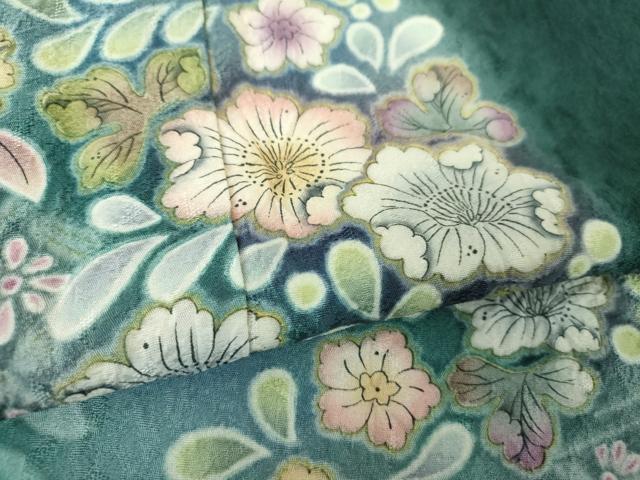 平和屋着物●訪問着　絞り　辻が花　暈し染め　正絹　逸品　DABE5834ps
