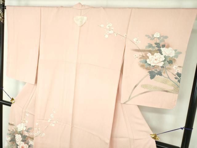 平和屋着物●訪問着　刺繍　籬花文　金彩　正絹　逸品　未使用　DABE5835ps