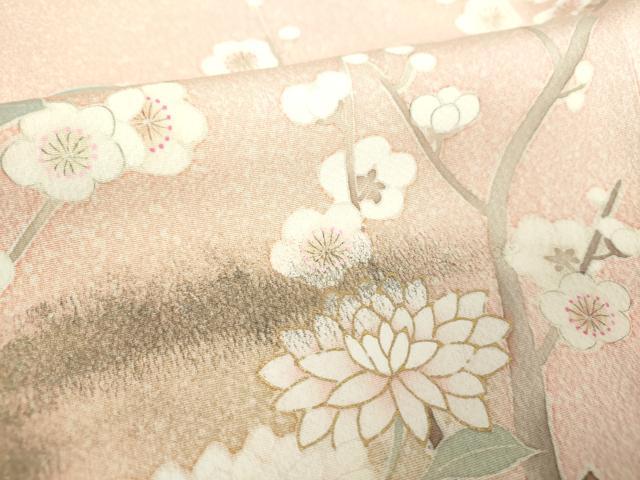 平和屋着物●訪問着　刺繍　籬花文　金彩　正絹　逸品　未使用　DABE5835ps