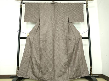 平和屋着物●菅原工房　菅原結作　漢方染　お召　花尽くし　やまと金ラベル　正絹　逸品　DABE5838ps