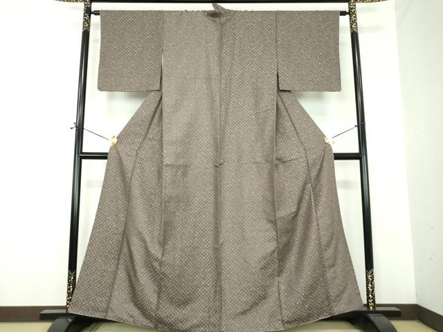 平和屋着物●菅原工房　菅原結作　漢方染　お召　花尽くし　やまと金ラベル　正絹　逸品　DABE5838ps