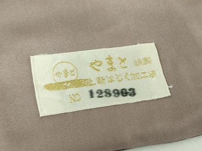 平和屋着物●菅原工房　菅原結作　漢方染　お召　花尽くし　やまと金ラベル　正絹　逸品　DABE5838ps