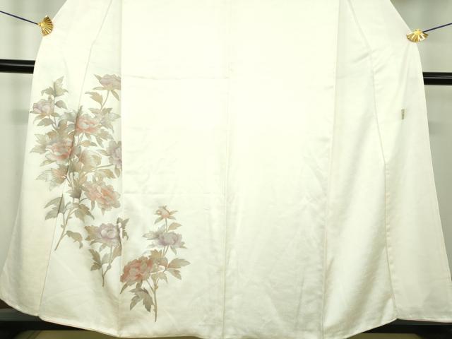 平和屋着物●金彩友禅　卓越技能者・名工・和田光正　訪問着　牡丹文　金銀彩　正絹　逸品　DABE5854ps