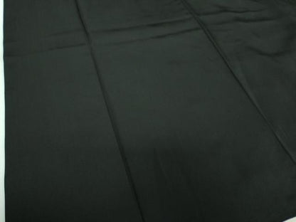 平和屋着物●男性　黒紋付　正絹　逸品　DABE5856ps