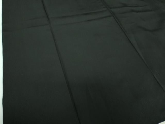 平和屋着物●男性　黒紋付　正絹　逸品　DABE5856ps