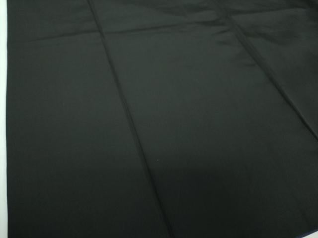 平和屋着物●男性　黒紋付　正絹　逸品　DABE5857ps