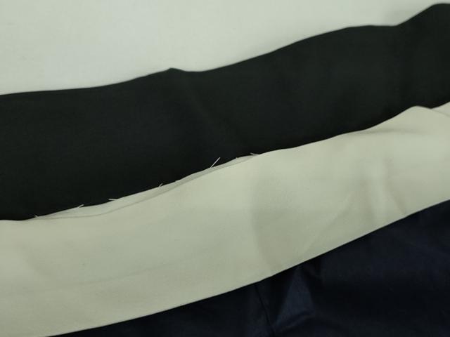 平和屋着物●男性　黒紋付　正絹　逸品　DABE5857ps