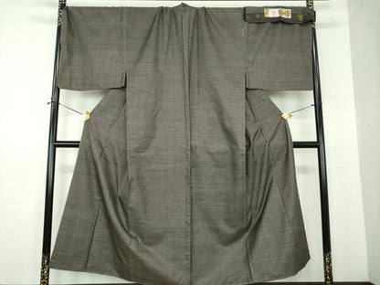平和屋着物●男性　本場大島紬　アンサンブル　キングサイズ　100亀甲　総詰め　水間輝利作　証紙付き　正絹　逸品　未使用　DABE5861ps