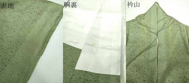平和屋着物●江戸小紋　吉祥小紋柄　間道　正絹　逸品　DABE5863ps