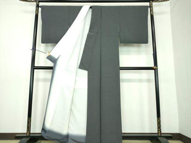 平和屋着物●江戸小紋　行儀　黒地　正絹　逸品　DABE5865ps