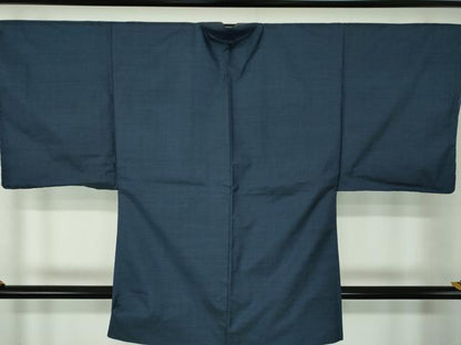 平和屋着物●男性　本場大島紬　アンサンブル　長羽織　幾何学文様　正絹　逸品　未使用　DABE5875ps