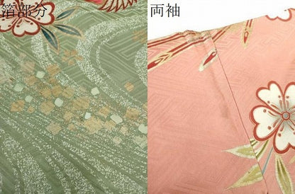 平和屋着物●世界的ファッションデザイナー 山本寛斎 kansaiブランド 振袖 駒刺繍 流水鳳凰舞桜 暈し染め 金銀彩 正絹 逸品 DABE5881ps