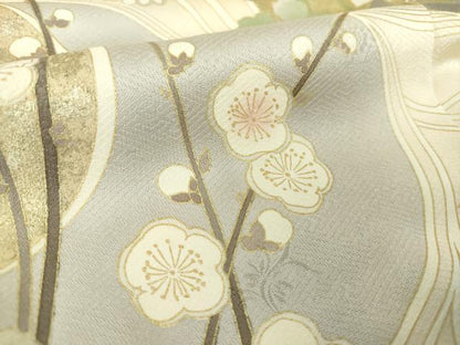 平和屋着物●訪問着　駒刺繍　吉祥花文　金彩　正絹　逸品　DABE5883ps