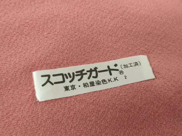 平和屋着物●上質な色無地　長春色　正絹　逸品　未使用　DABE5892ps