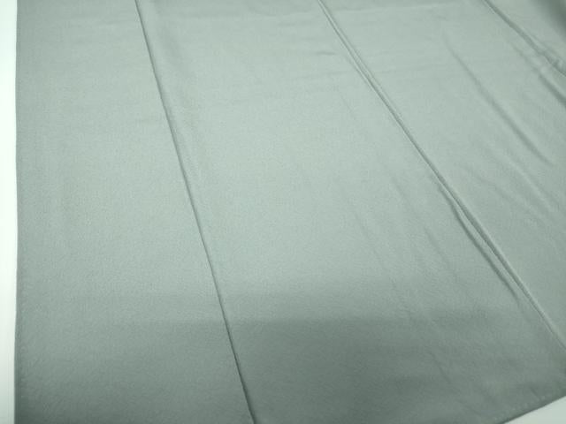 平和屋着物●上質な色無地　藍鼠色　正絹　逸品　DABE5893ps