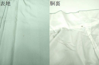 平和屋着物●銀座きしや　誉志　色無地　千草色　正絹　逸品　DABE5895ps